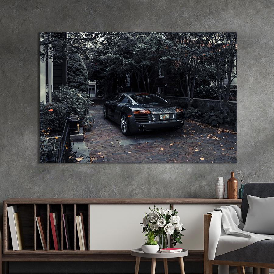 Картина на холсте Стильное авто Audi R8 75x50 см (1382-1)