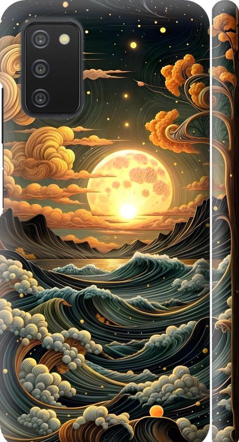 Чехол на Samsung Galaxy A03s A037F Арт волны (6332m-2381-42517) Чехол на Samsung Galaxy A03s A037F Арт волны (6332m-2381-42517)