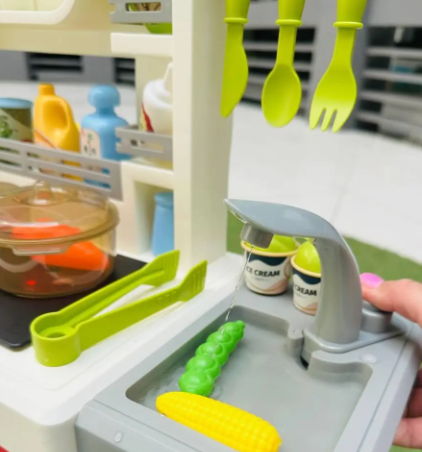 Детская кухня Limo Toy 918 А-В со светом/звуком/паром/водой 65 предметов Зеленый (2656499053) - фото 4 Детская кухня Limo Toy 918 А-В со светом/звуком/паром/водой 65 предметов Зеленый (2656499053) - фото 4