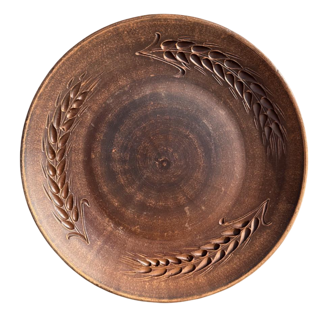 Тарелка из красной глины 21 см (2491112817)