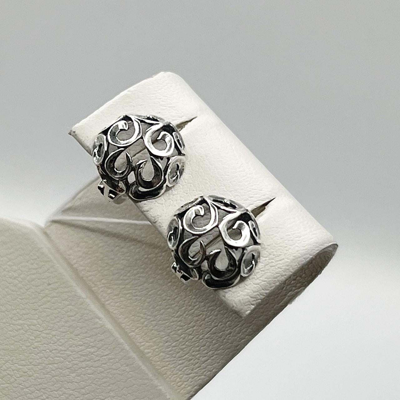 Серебряные серьги Сфера 2,53 г (2573914766)