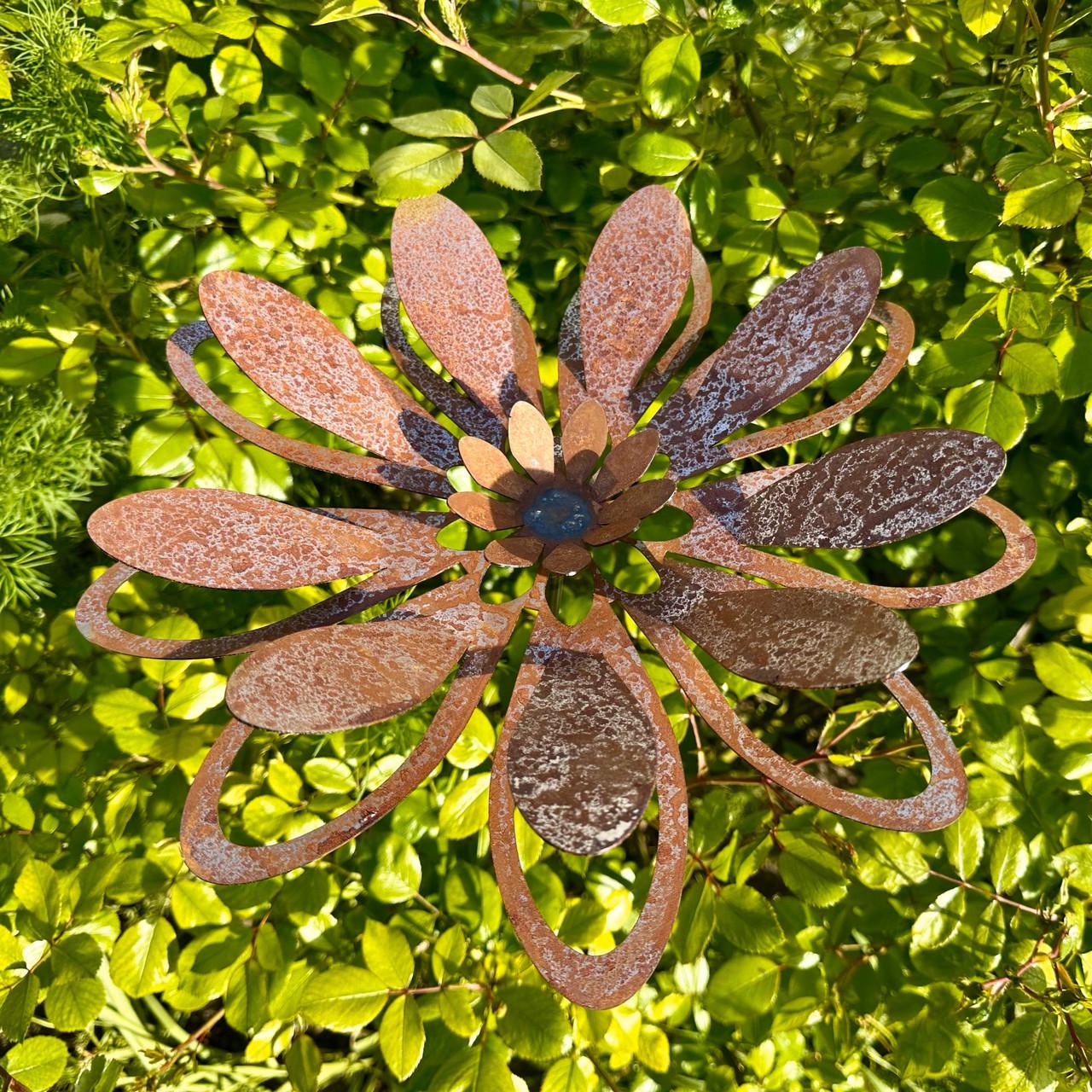 Садовая фигура Ржавый металлический цветок рудбекия для вашего двора/клумбы/сада/террасы (DCR039) - фото 2 Садовая фигура Ржавый металлический цветок рудбекия для вашего двора/клумбы/сада/террасы (DCR039) - фото 2