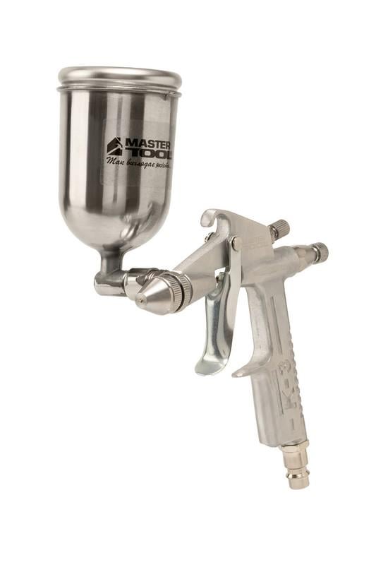 Фарбопульт пневматичний поворотний MasterTool HP MINI ВАЛБ 200 мл Ø 0,5 мм круглий факел 60-90 л/хв 25-40 бар (80-8933)