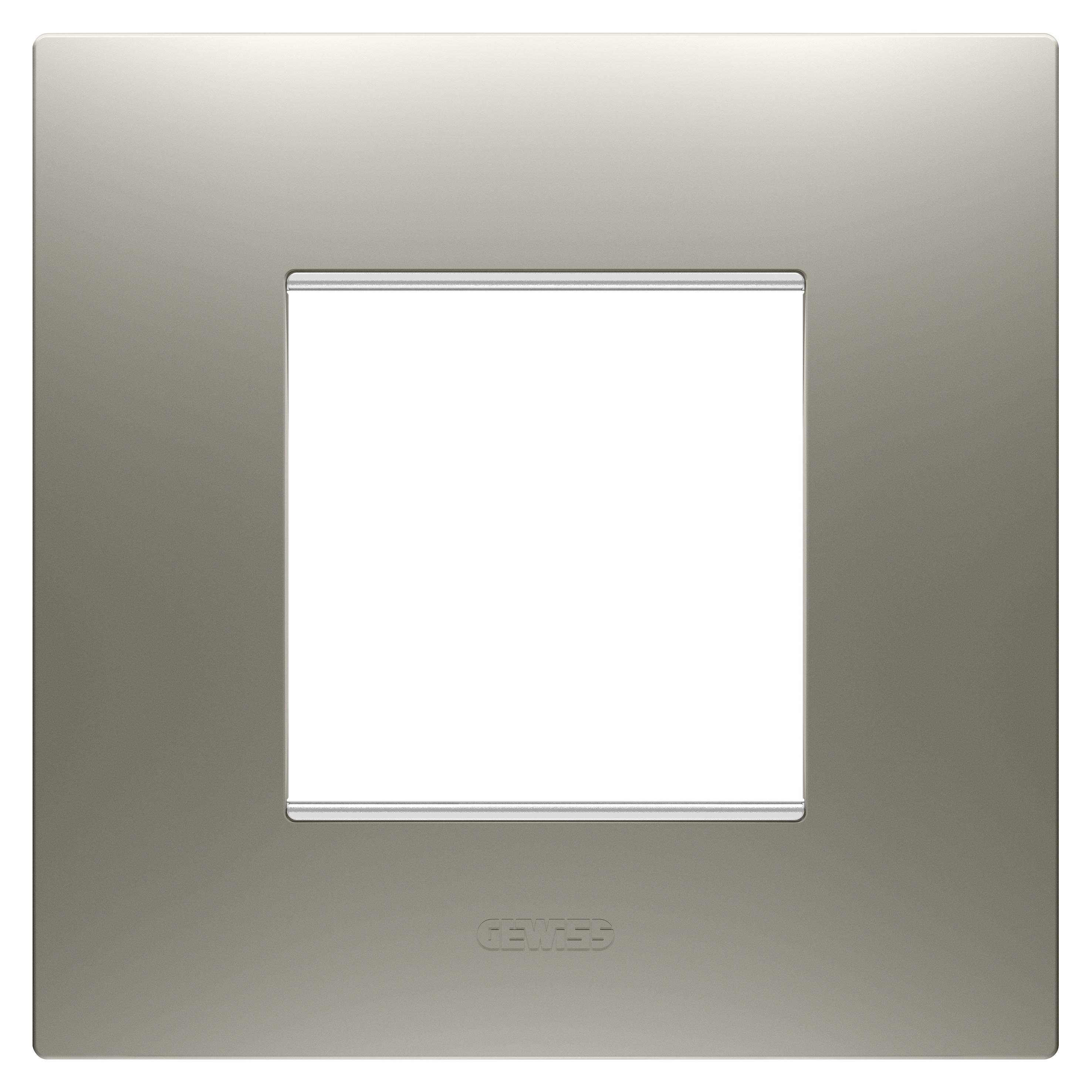 Рамка одномісна Gewiss Chorusmart EGO горизонтальна технополімер Сталь (GW16022ST)