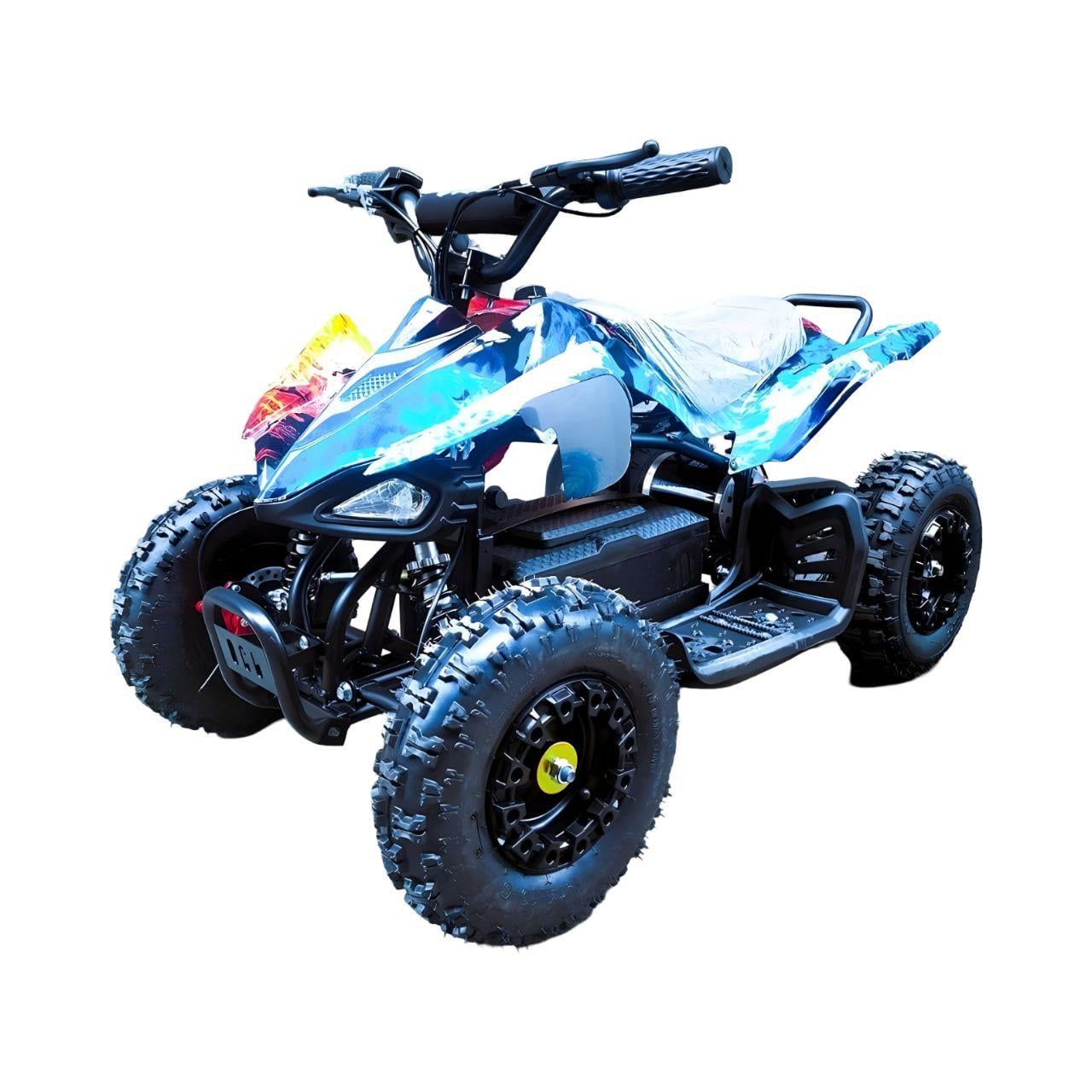 Электрический квадроцикл Corso RS-177066 Синий с принтом