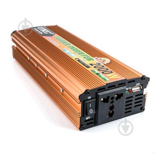 Инвертор автомобильный UKC 24V-220V 2000W - фото 2