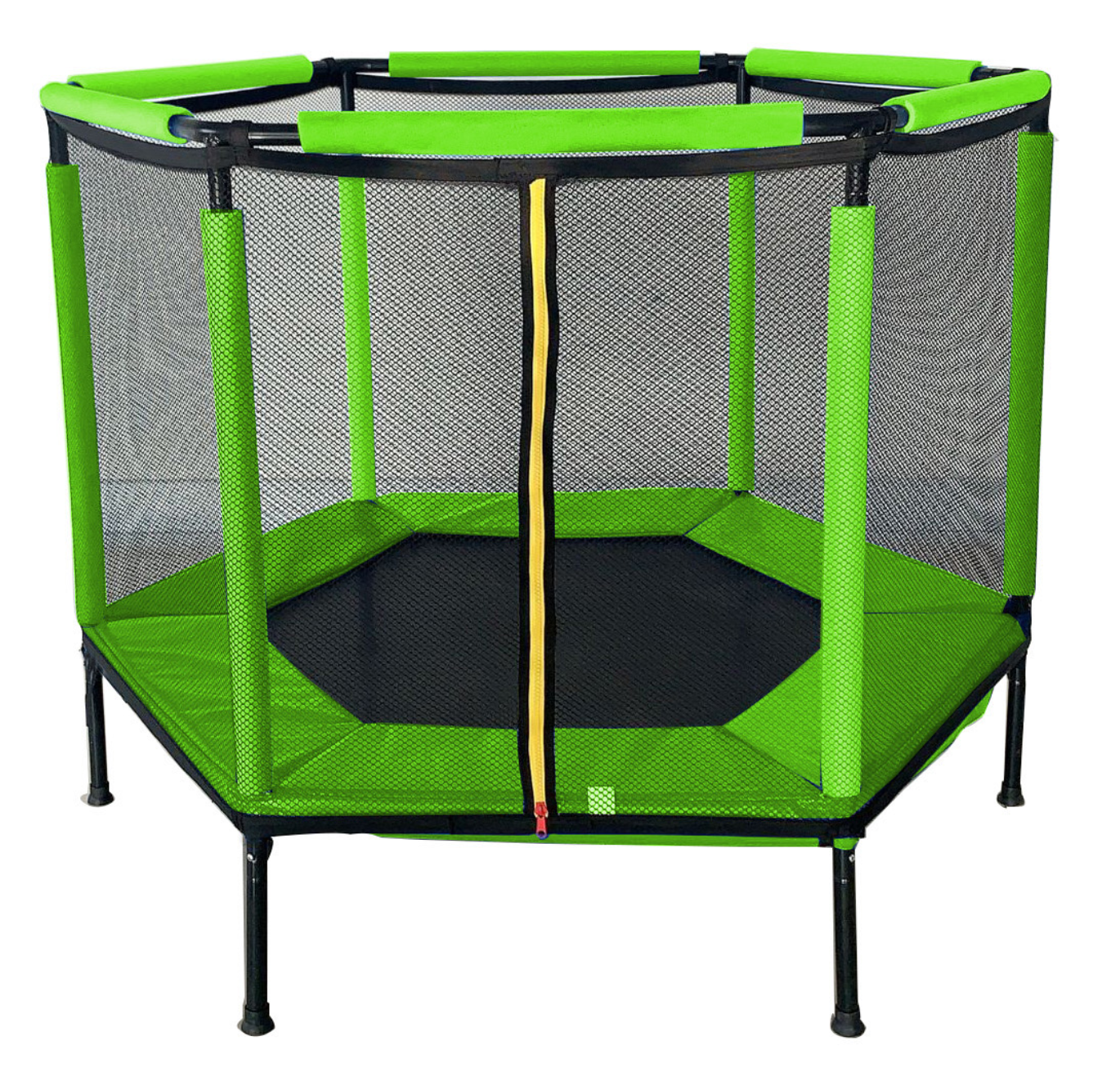 Батут-манеж Just Fun с защитной сеткой 140 см Зеленый (6909710)