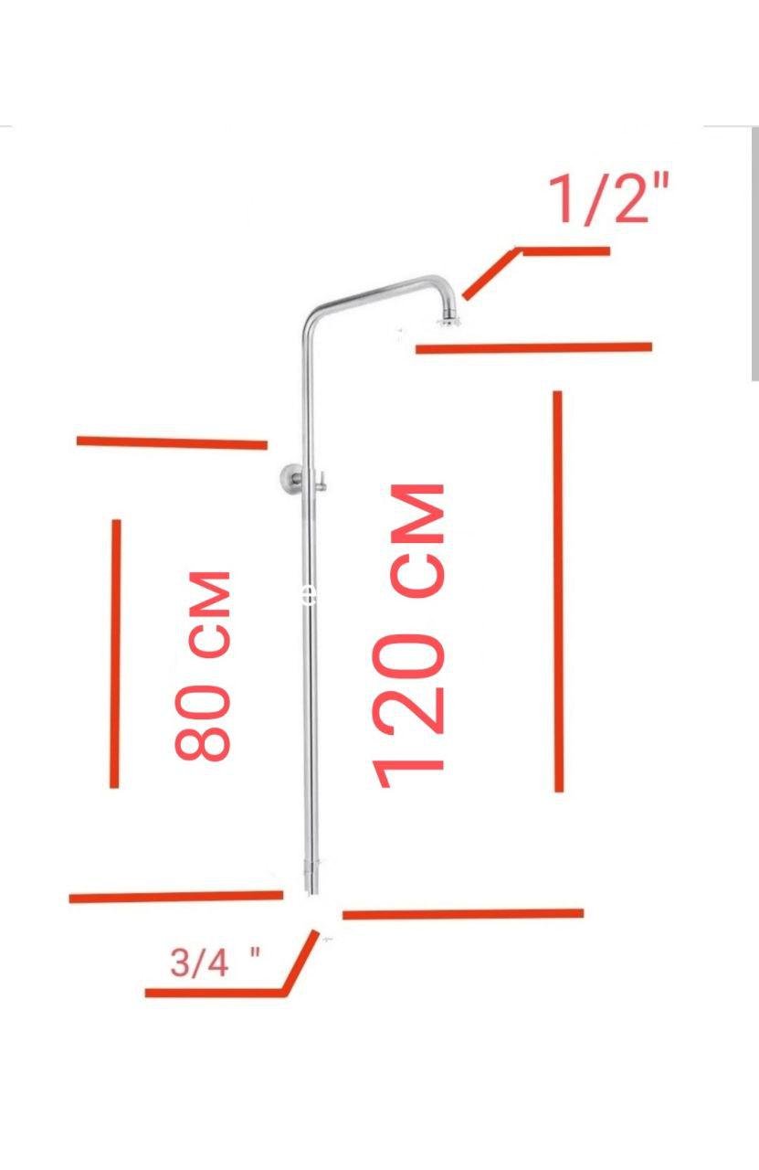 Душевая система телескоп 23 мм Хром - фото 2 Душевая система телескоп 23 мм Хром - фото 2