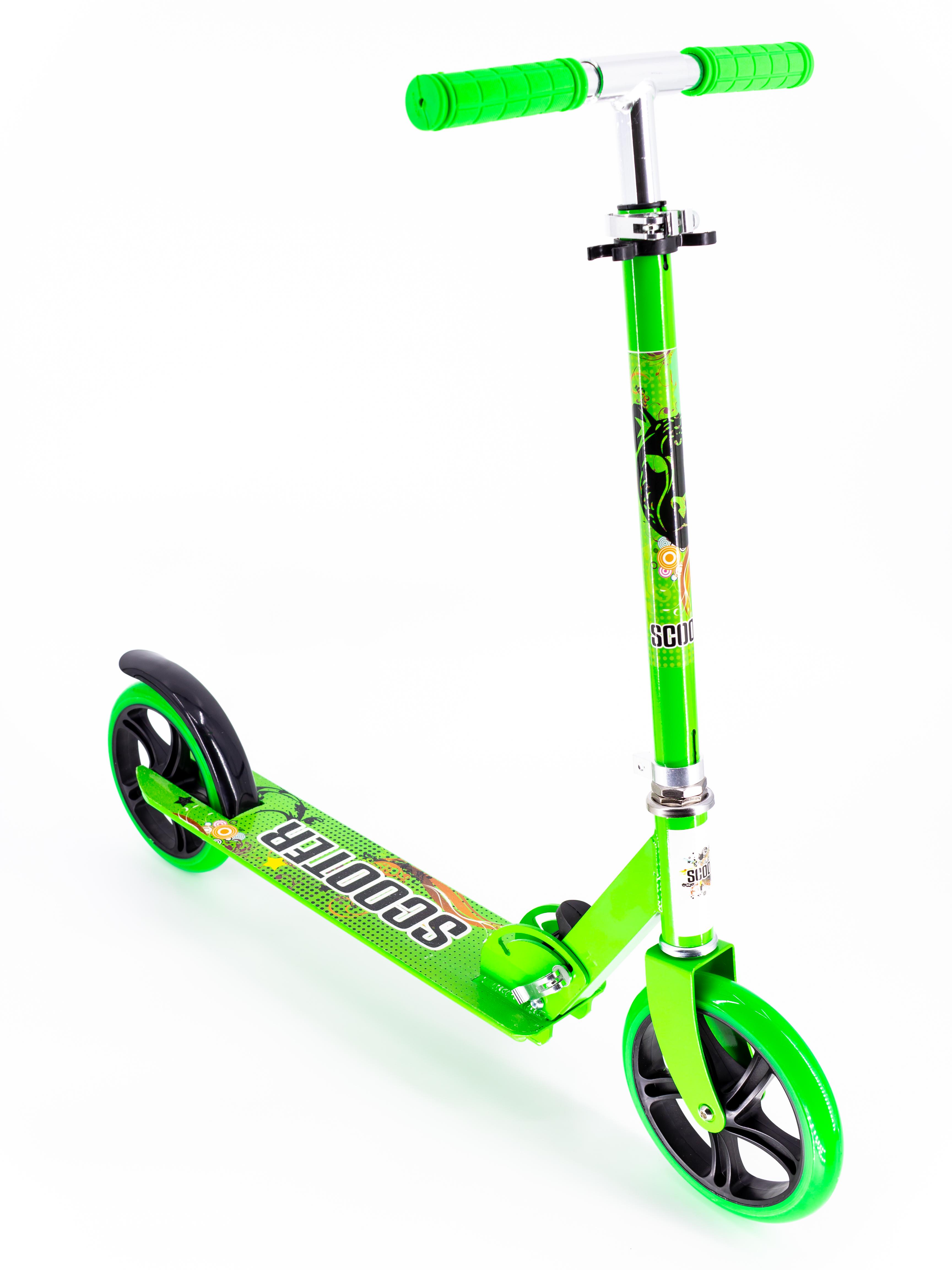 Самокат Scooter 2020 на больших колесах 109-B Зеленый