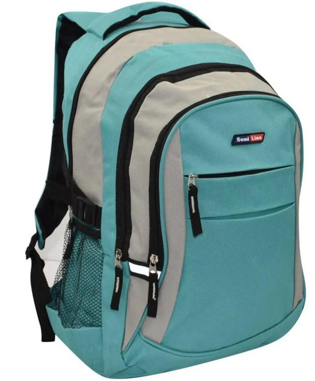 Міський рюкзак SEMI LINE BSL117 35 л Turquoise/Grey (63339)