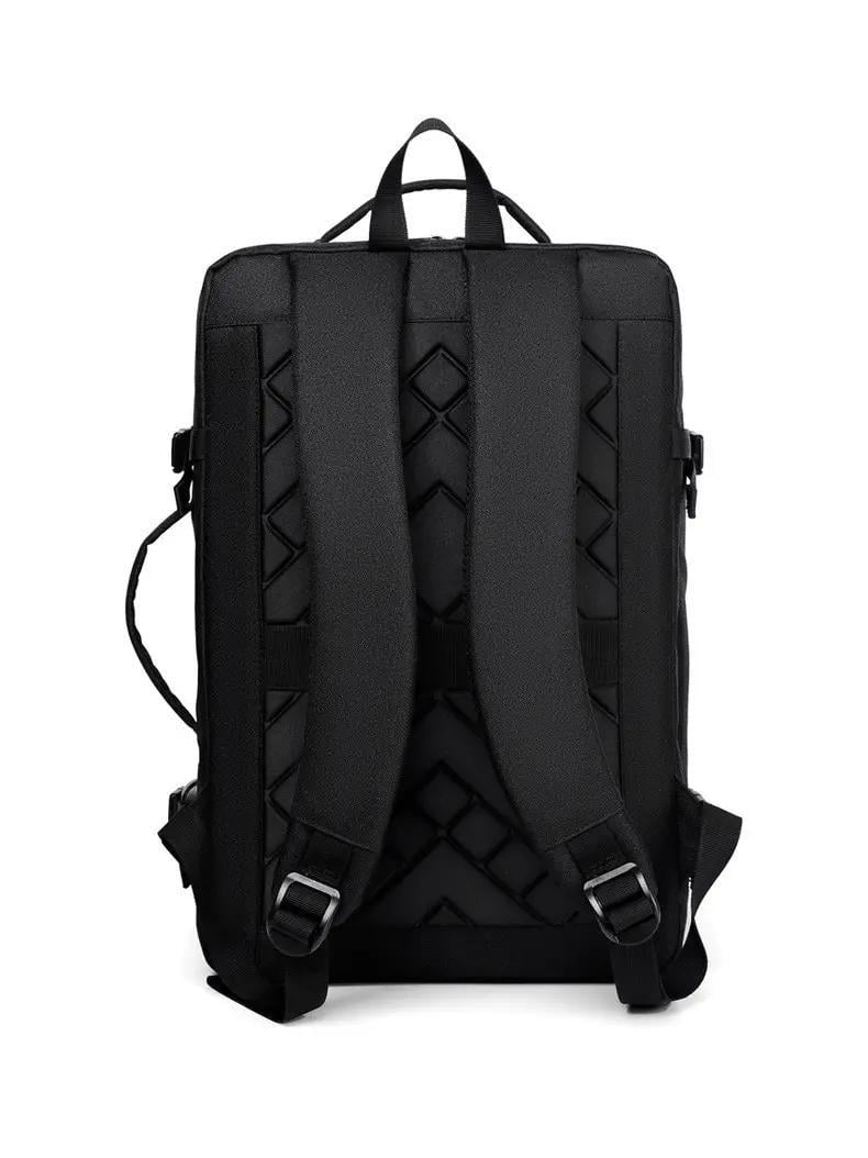 Рюкзак-сумка трансформер Dumantu 2101 для ноутбука 15,6" протиударний Чорний (IBN042B ) - фото 4