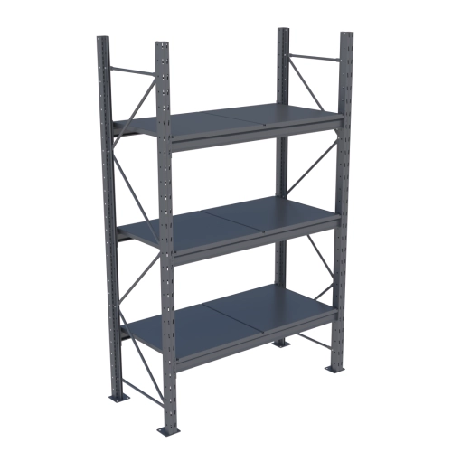 Стеллаж Modern-Expo Mini Rack с металлическими полками основная секция 3 уровня 2127х1545х615 мм (3-3-12)