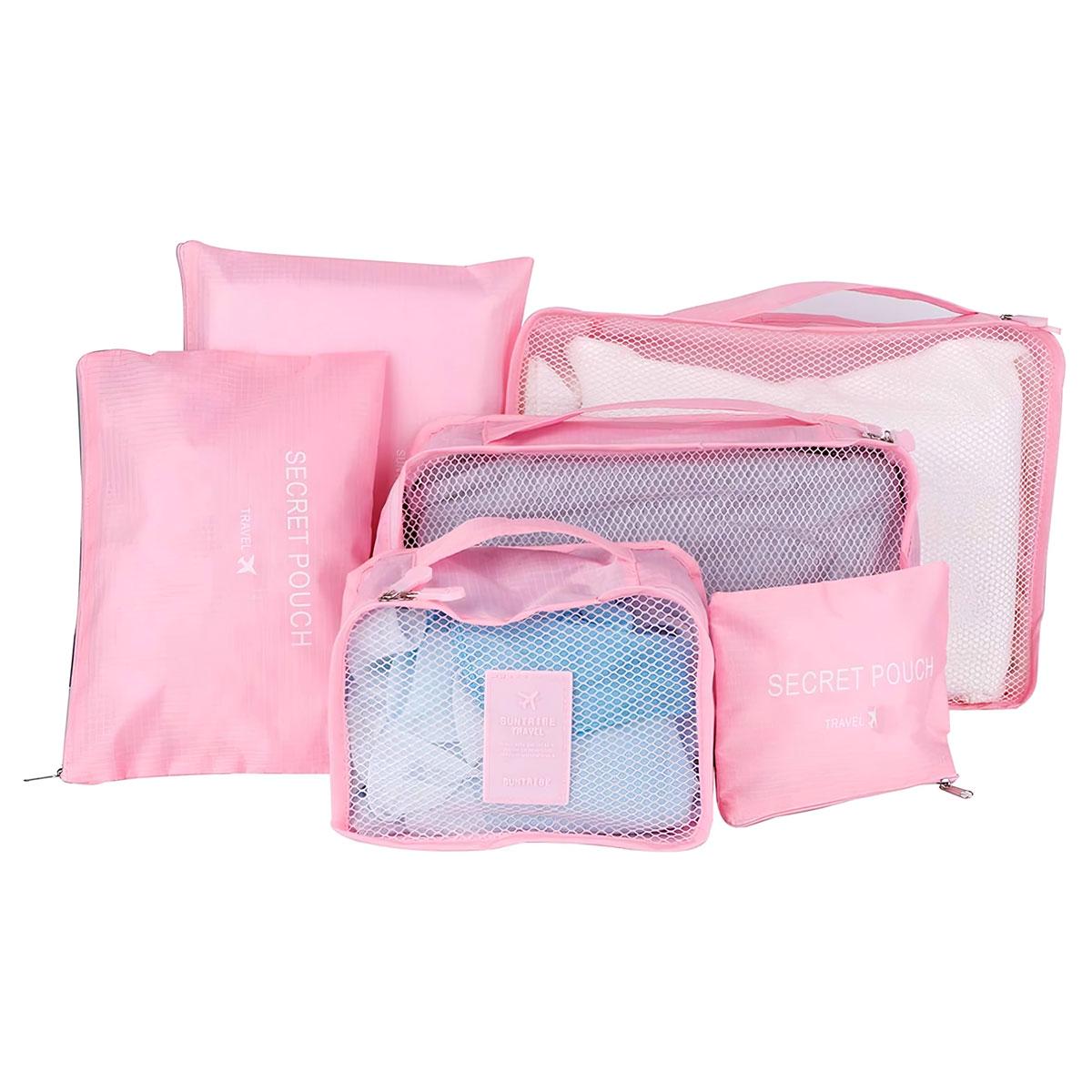 Органайзери дорожні Secret Pouch Travel 6 шт. Рожевий (1009747-Pink) - фото 4