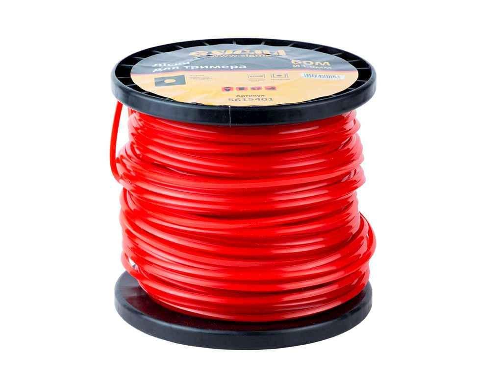 Леска для подстригания травы Sigma Квадрат L 200 м d 2,7 мм армированная (756159) Леска для подстригания травы Sigma Квадрат L 200 м d 2,7 мм армированная (756159)