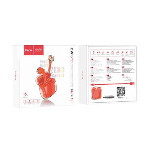 Наушники Bluetooth Hoco Clear Explore Edition EW15 Red - фото 3