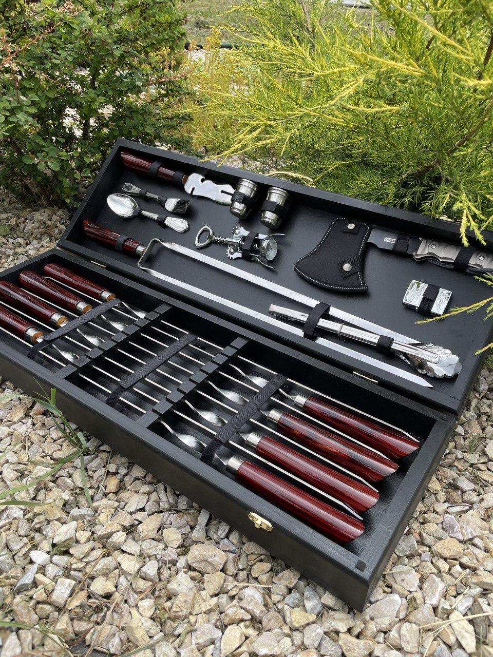 Набір шампурів Гриль cherry в кейсі (11219581) - фото 8 Набір шампурів Гриль cherry в кейсі (11219581) - фото 8