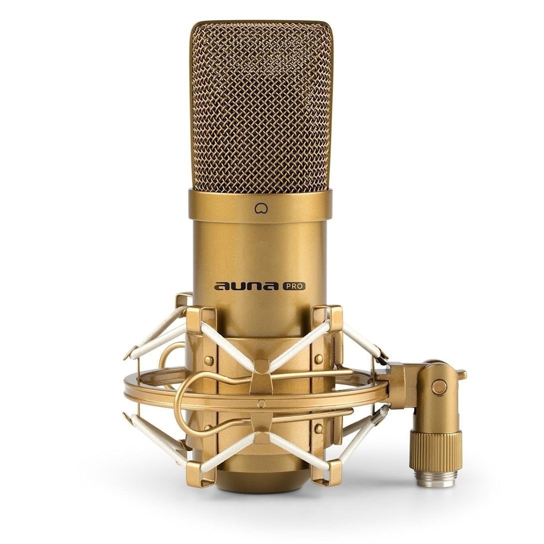 Микрофон конденсаторный Auna MIC-900WH-LED USB (10031503)