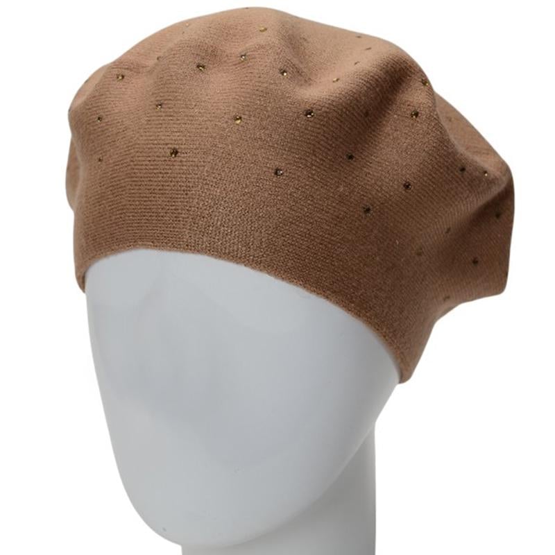 Берет двойной Lirus Блис из вискозы универсальный Коричневый (288289)