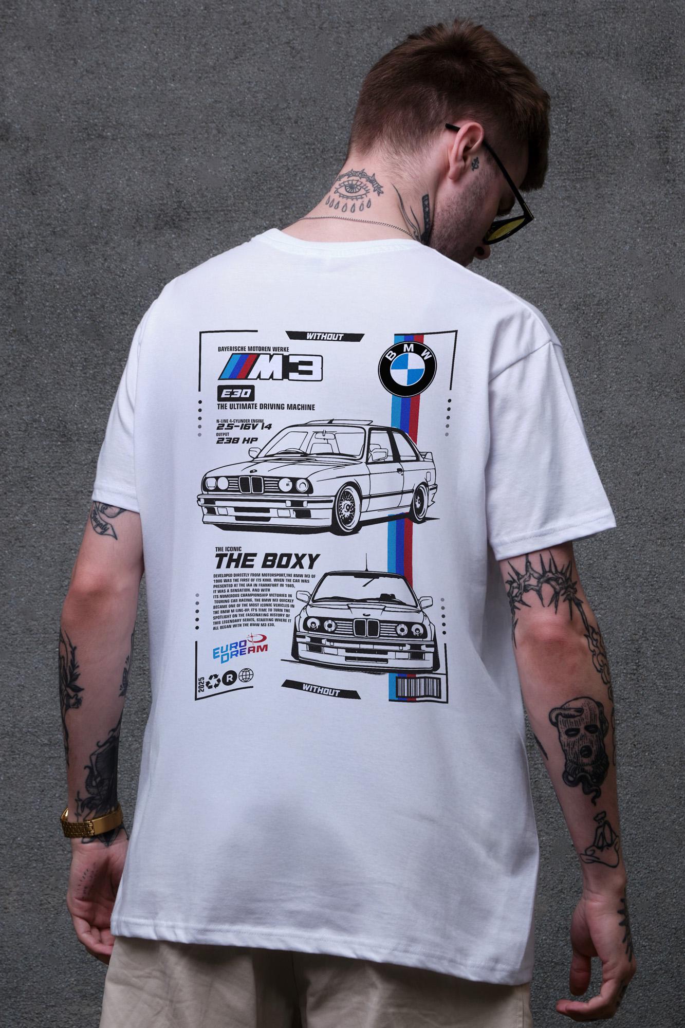 Футболка мужская Without с принтом BMW оверсайз S/M White (S8049630) Футболка мужская Without с принтом BMW оверсайз S/M White (S8049630)