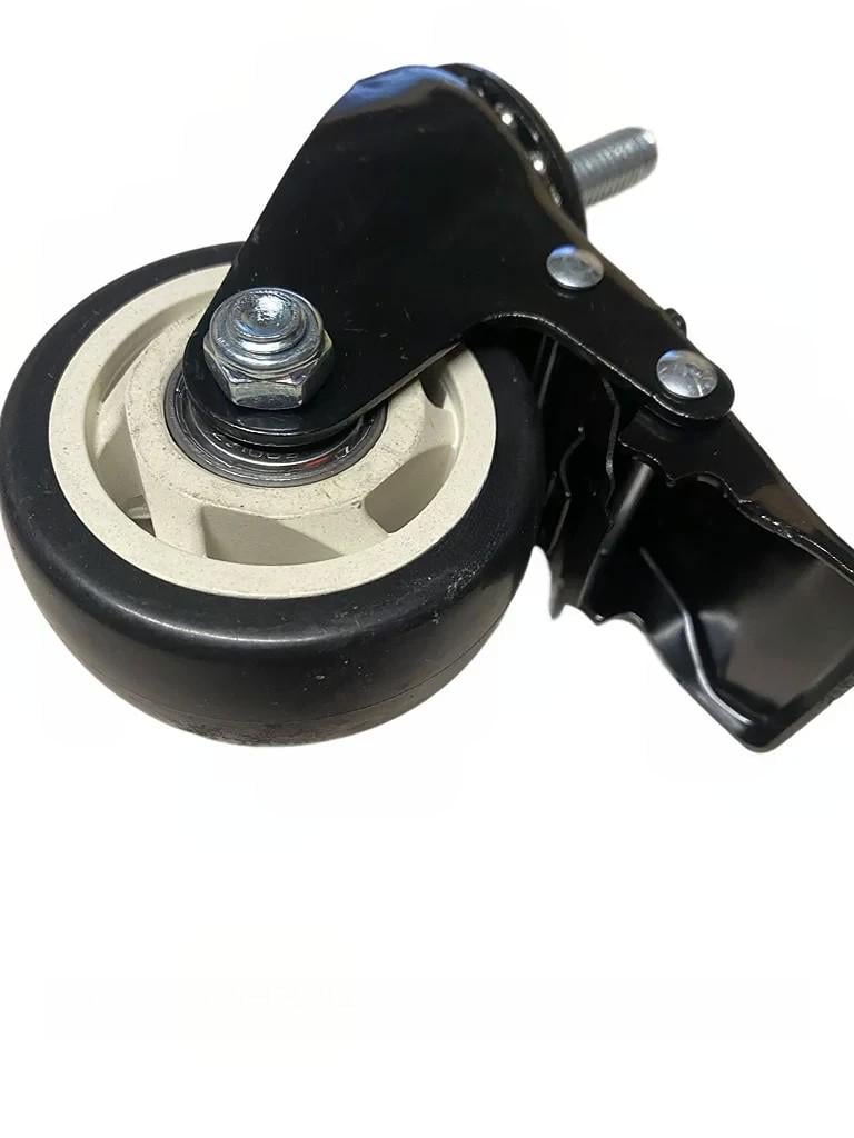 Колесо поворотное с тормозом на болте М12 d 75 мм (2446842414) - фото 2 Колесо поворотное с тормозом на болте М12 d 75 мм (2446842414) - фото 2