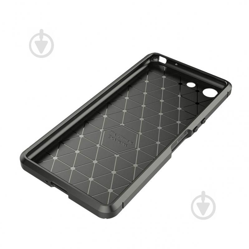 Чехол Carbon Case Sony Xperia Ace Черный (hub_ztoq99422) - фото 4