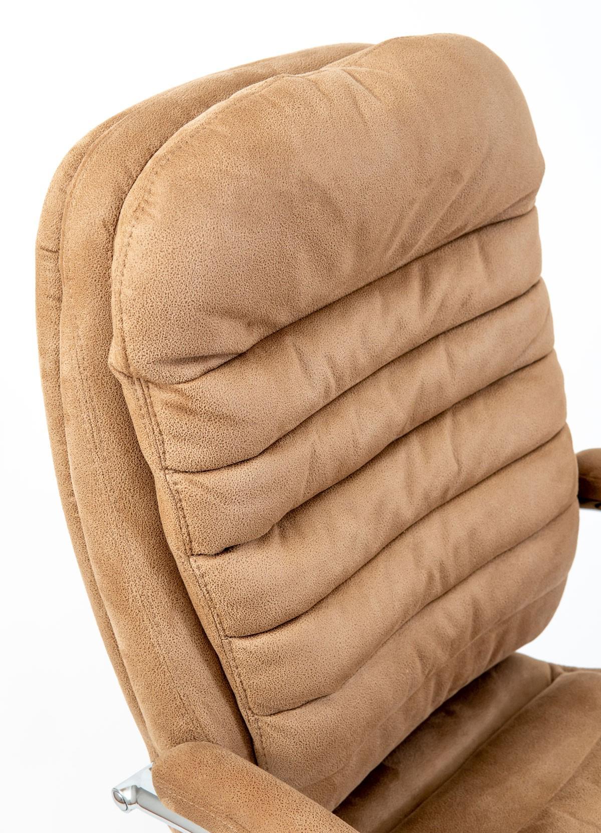 Крісло офісне комп'ютерне Valencia Мустанг Caramel Хром М2 AnyFix Карамель - фото 5 Крісло офісне комп'ютерне Valencia Мустанг Caramel Хром М2 AnyFix Карамель - фото 5