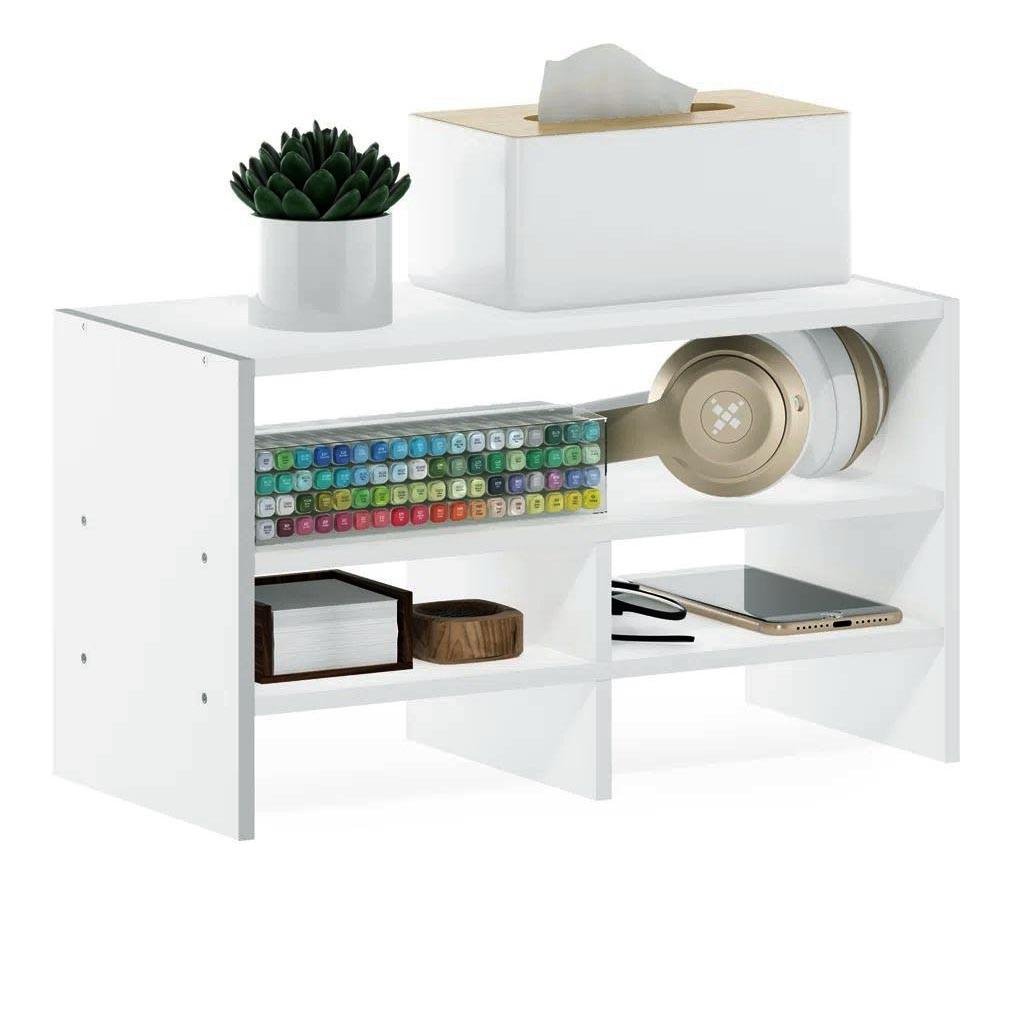 Полиця-надбудова настільна з дерева Ліонта зефір (АКД-012520)