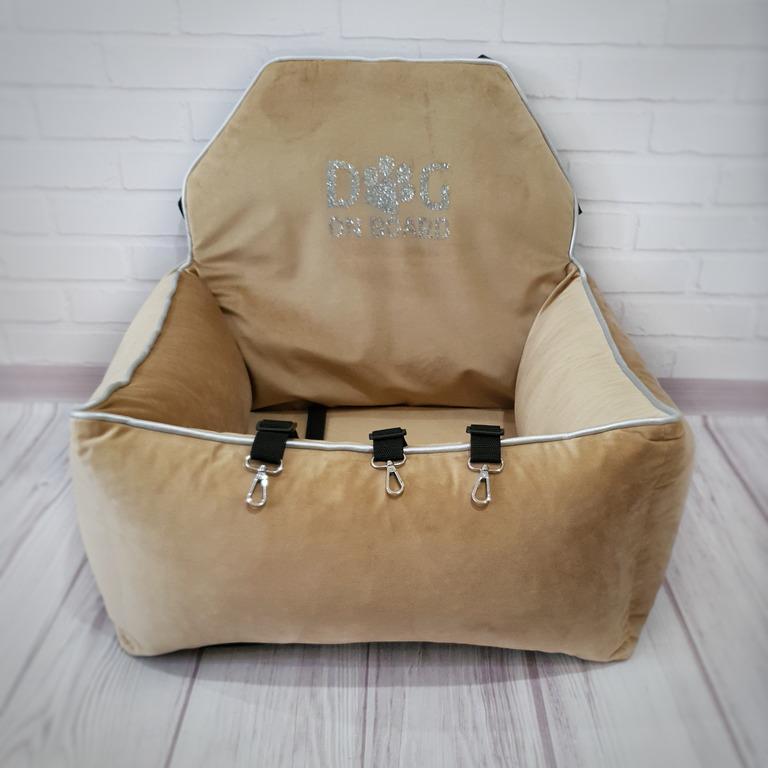 Автокресло для собак Amore mio Cane Medium до 10 кг 60х50х25 см Caramel (CS-0018) - фото 4 Автокресло для собак Amore mio Cane Medium до 10 кг 60х50х25 см Caramel (CS-0018) - фото 4