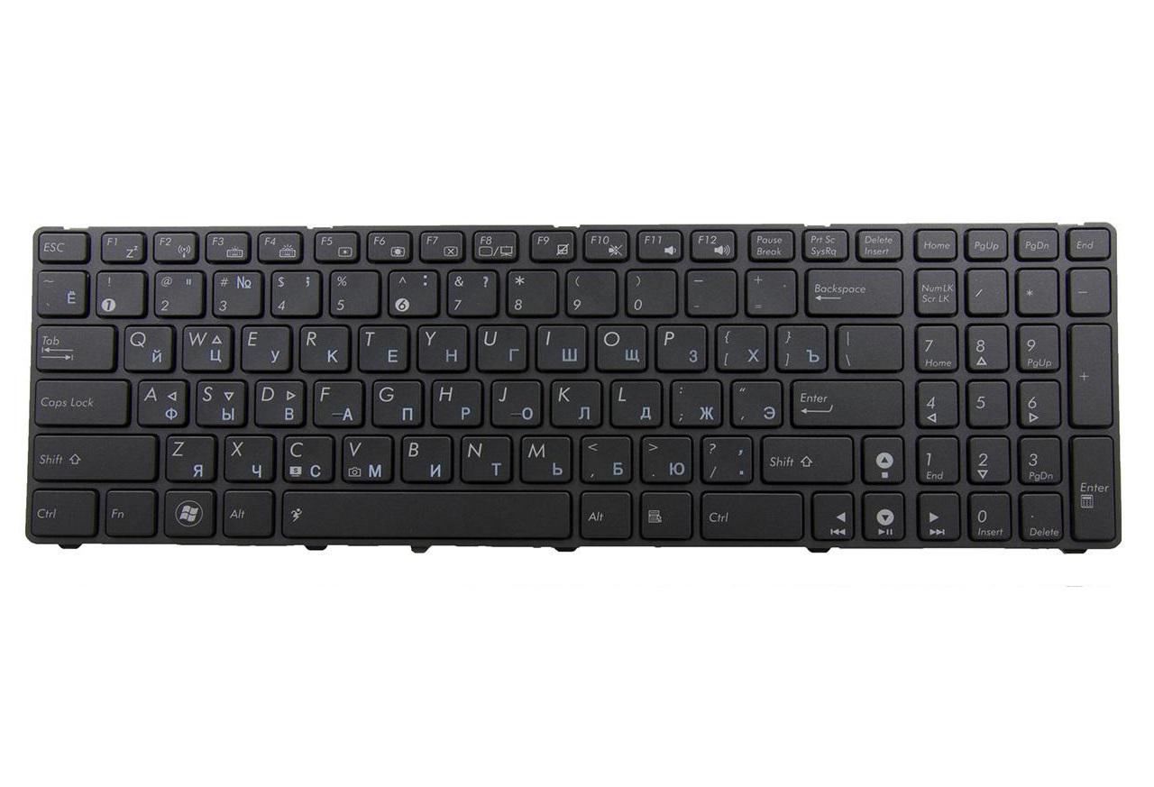 Клавиатура для ноутбука Asus N51 N51TP с подсветкой клавиш матовая (04GNV32KRU00)