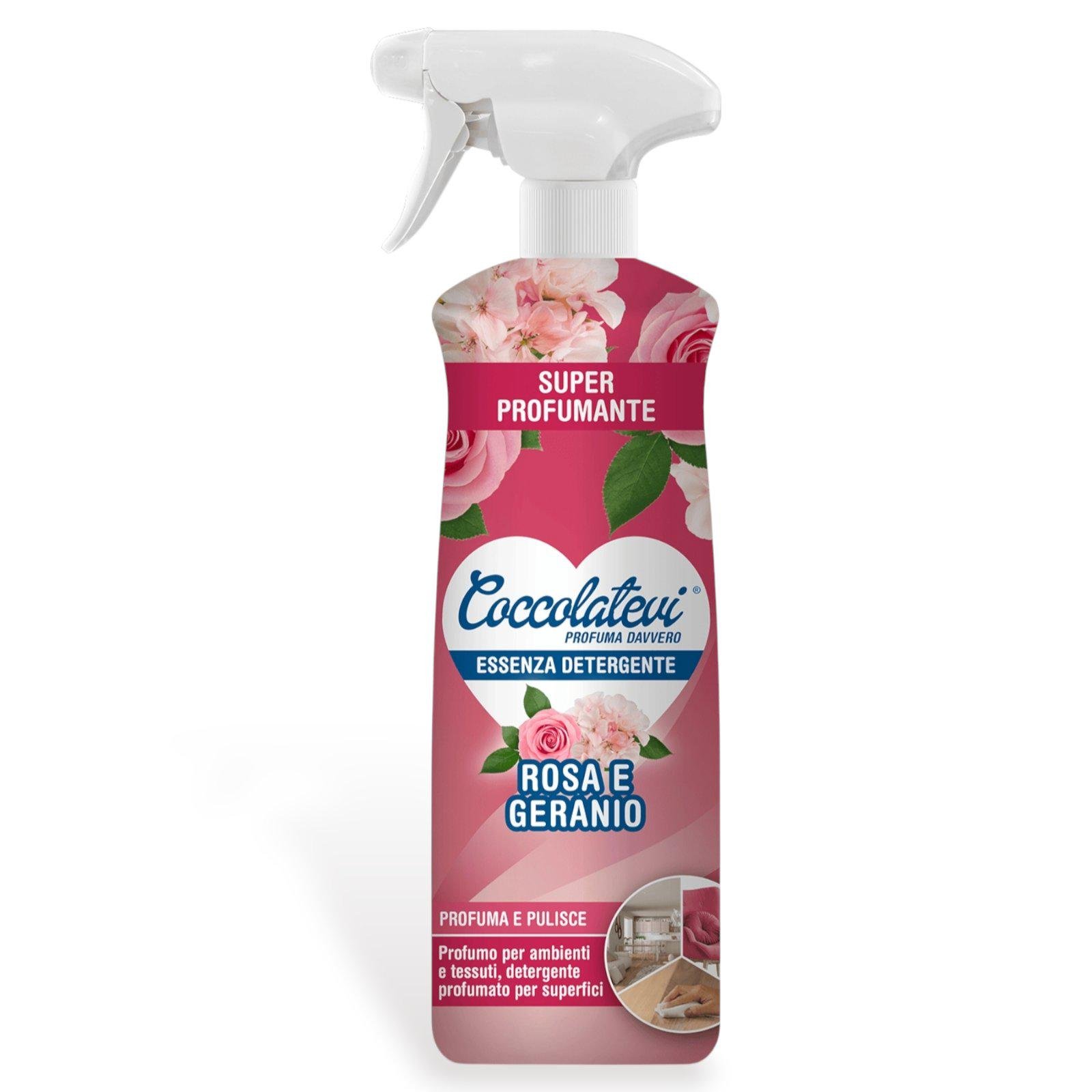 Спрей для прибирання Coccolatevi Rosa E Geranio універсальний парфумований 750 мл