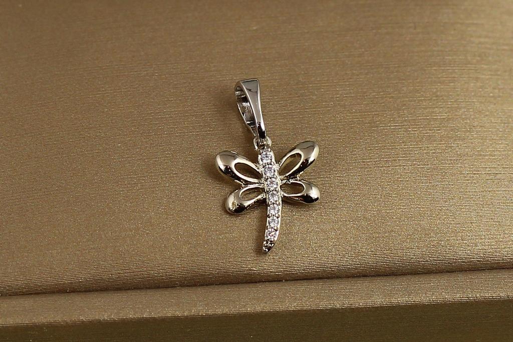 Кулон Xuping Jewelry стрекоза 1,4 см Серебристый (31258948)