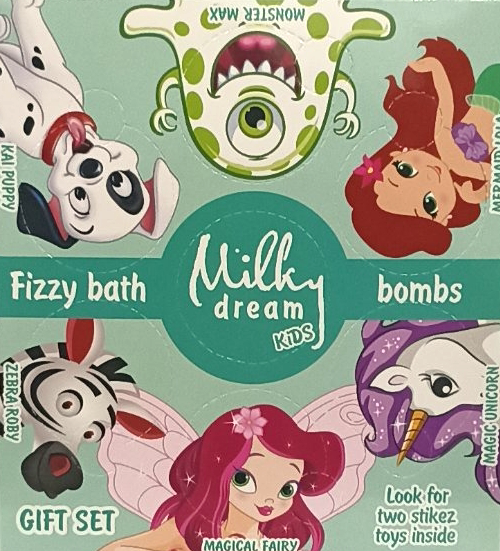 Набор бомбочек для ванн Milky Dream Kids детский подарочный 75 г 7 шт. (15148)