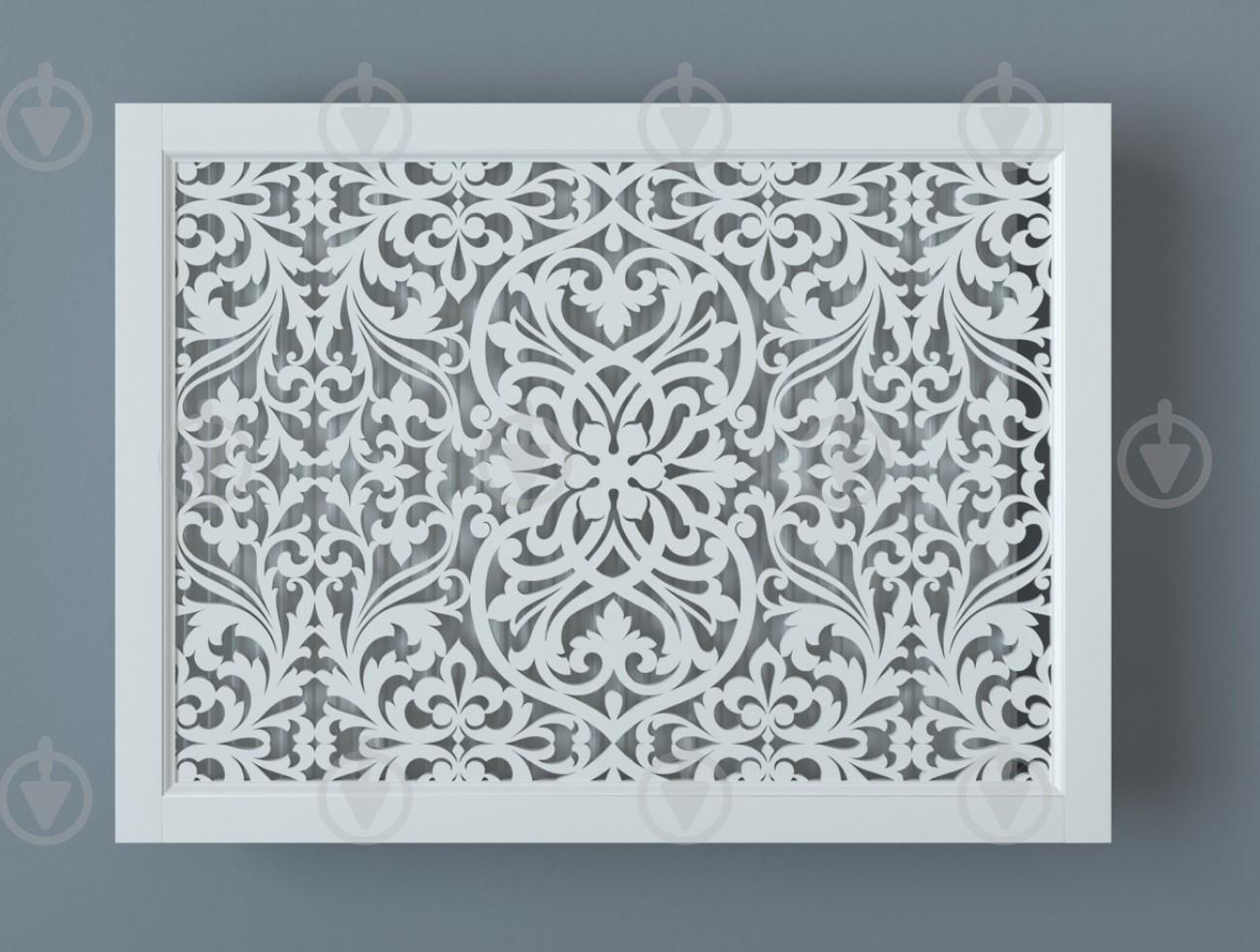 Экран-решетка декоративная на батарею отопления R18-F70 Белый (25073910) - фото 2 Экран-решетка декоративная на батарею отопления R18-F70 Белый (25073910) - фото 2