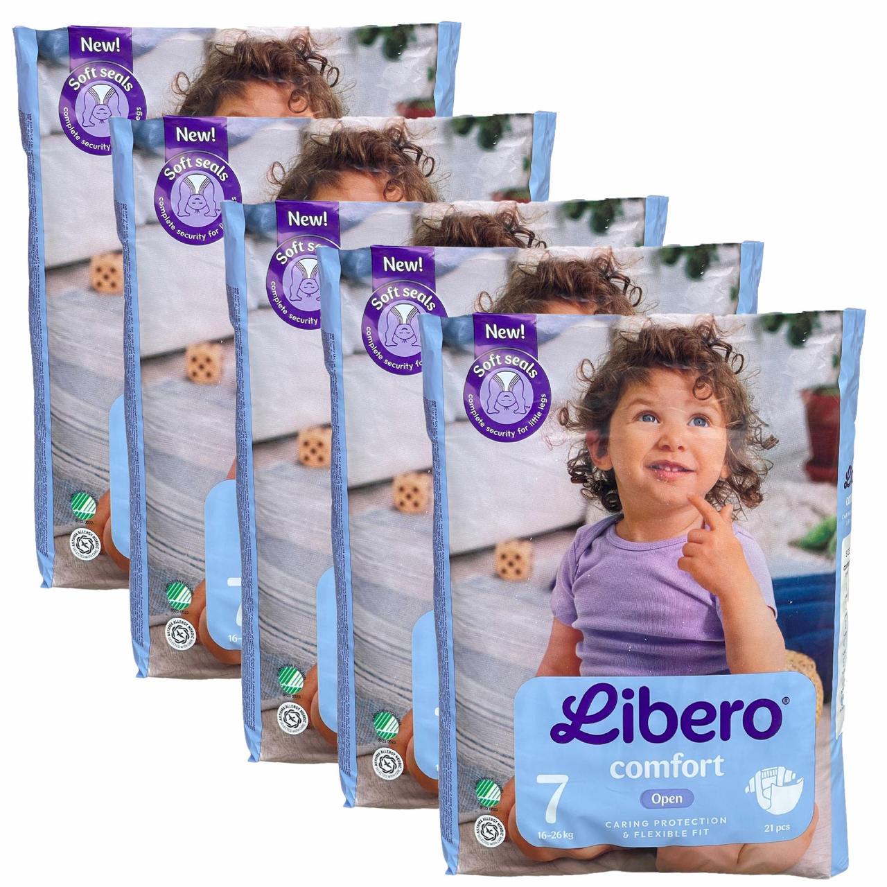Підгузки дитячі Libero Comfort 7 16-26 кг 105 шт. (2658552852)