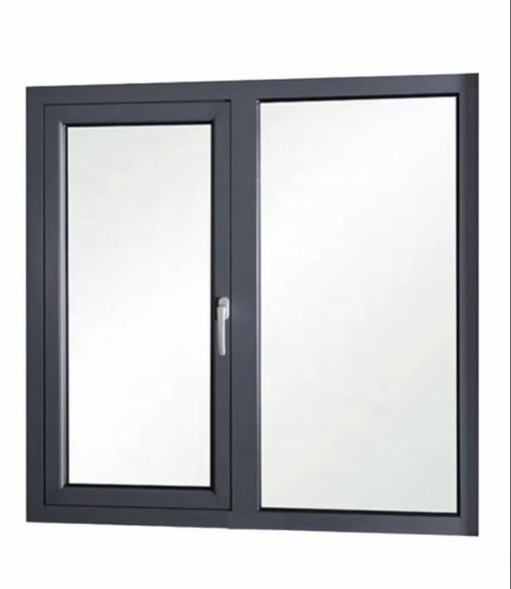 Вікно пластикове відкриваюче Steko ПВХ однокамерний склопакет 60/1800x1800 мм Антрацит (32340049)