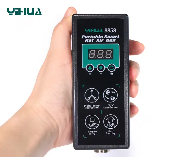 Паяльна станція YIHUA 8858 термоповітряна портативна з дисплеєм (2007227183) - фото 4