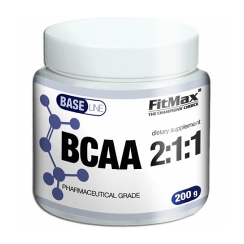 Аминокислота BCAA для спорта FitMax Base BCAA 2-1-1 200 г 40 порций Unflavored