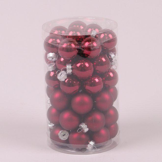 Шарики стеклянные Flora D 2,5 см 48 шт. (44530)
