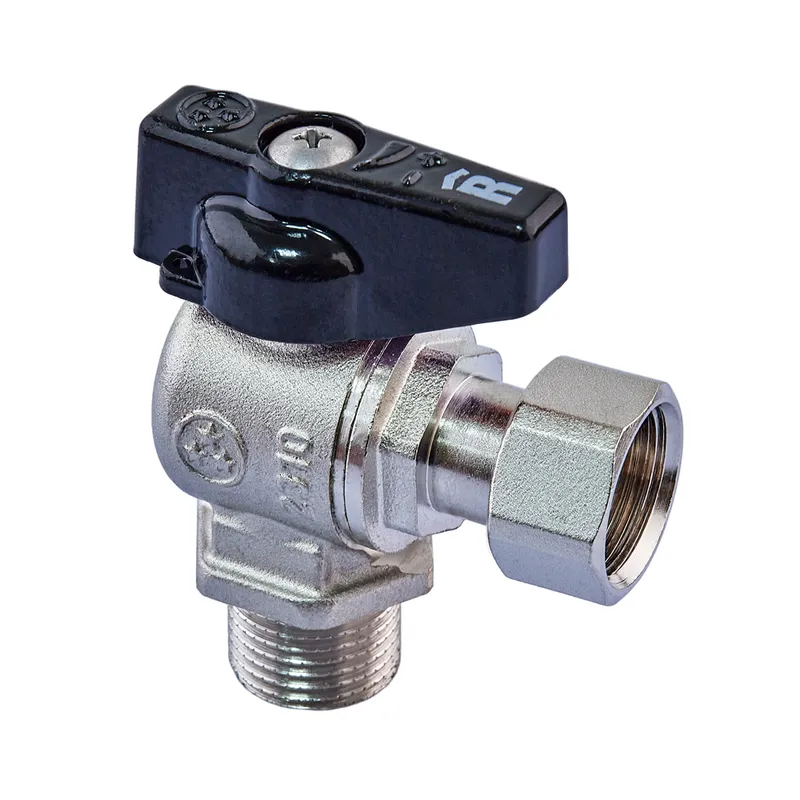 Кран кульовий Н/Г Roho R116-050B -1/2"х1/2" ВЗ ручка метелик Чорний (RO0236)