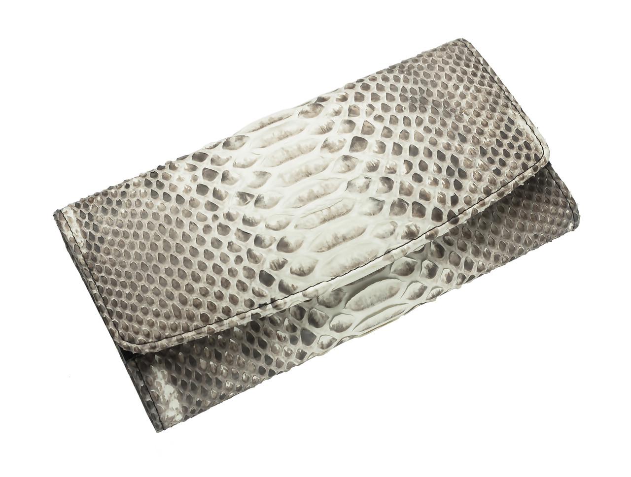 Кошелек из кожи питона Ekzotic Leather Бежевый (snw18)