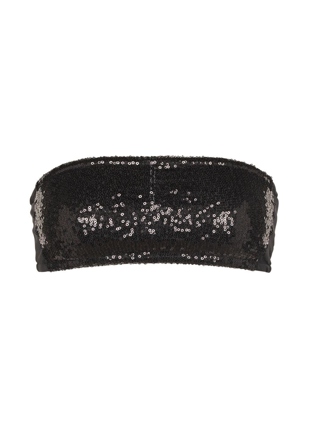 Топ женский ONLY с паетками M Черный (STK002006-02)