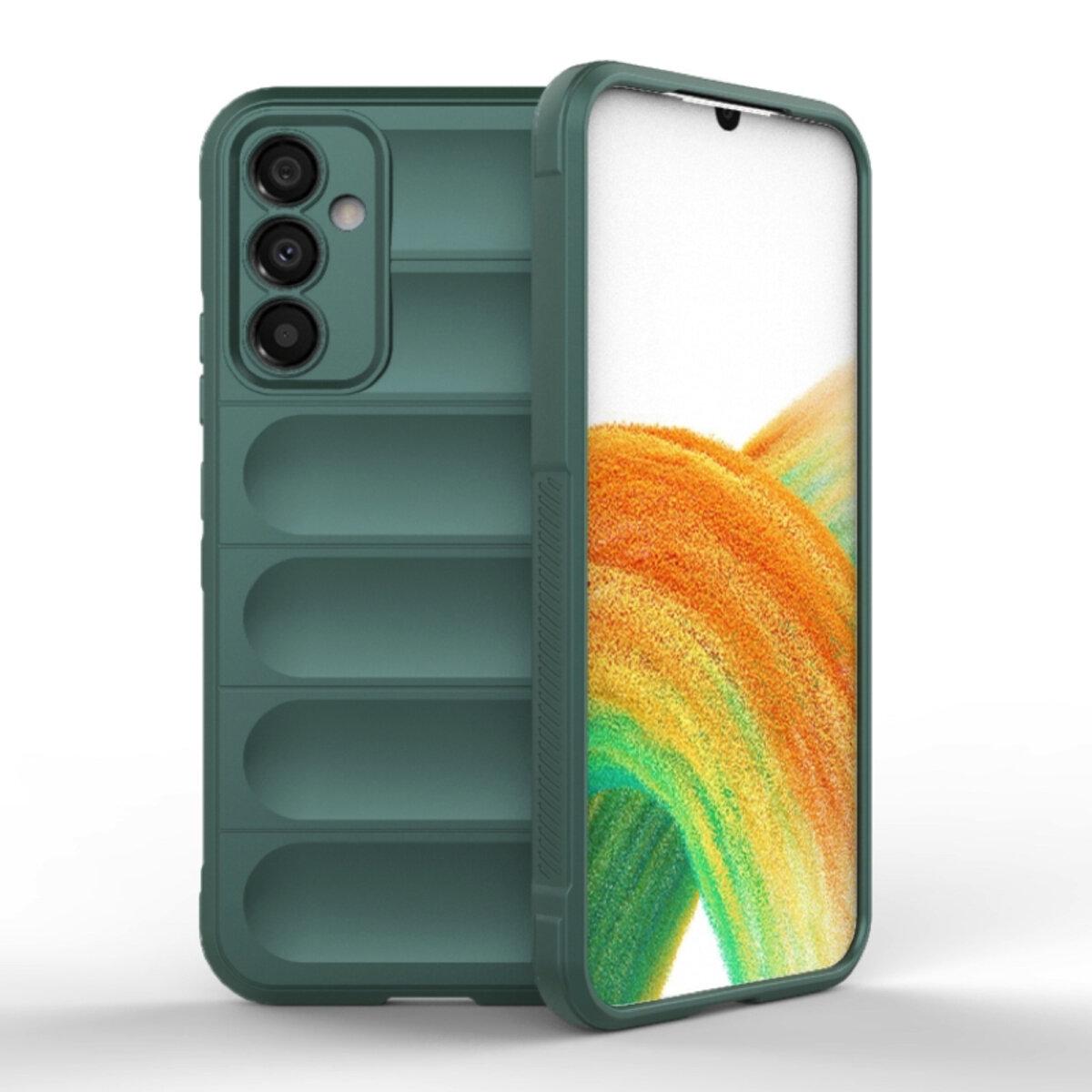Противоударный чехол для Samsung Galaxy A34 5G Cosmic Magic Shield / Dark Green