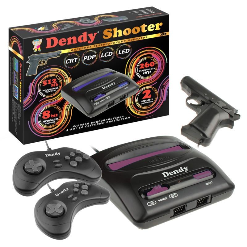 Игровая приставка Dendy Shooter 90х годов с пистолетом и 260 играми (1761038738) - фото 7