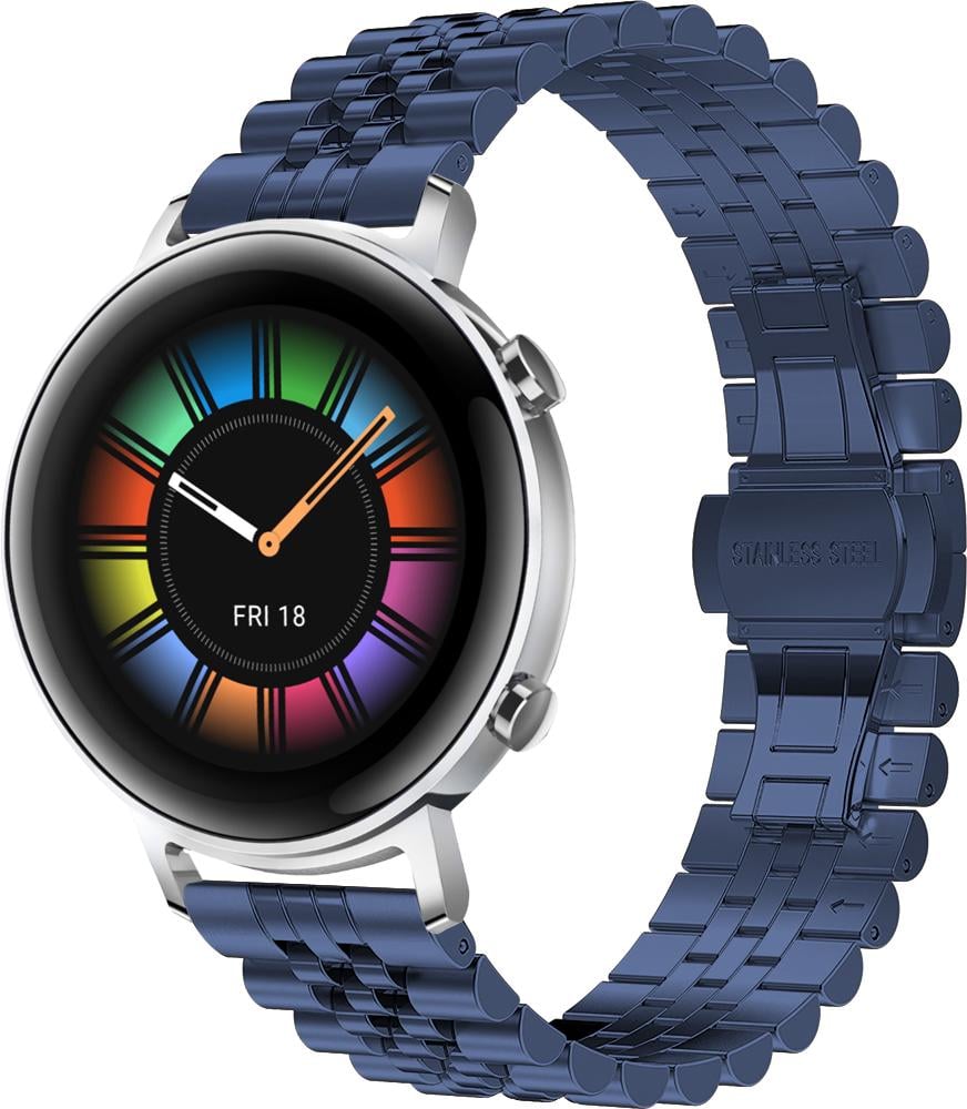 Браслет металлический Stech для Huawei Watch GT 2 42 мм Blue (26900-28)