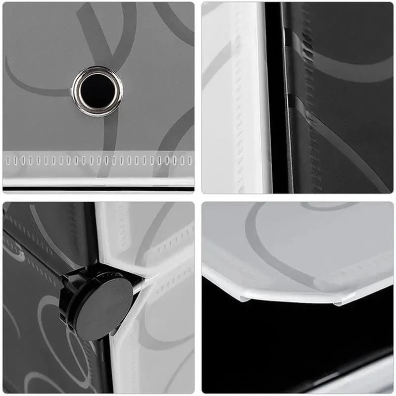 Пластиковый шкаф органайзер сборный МР 312-62 Черный (2666545648) - фото 5 Пластиковый шкаф органайзер сборный МР 312-62 Черный (2666545648) - фото 5