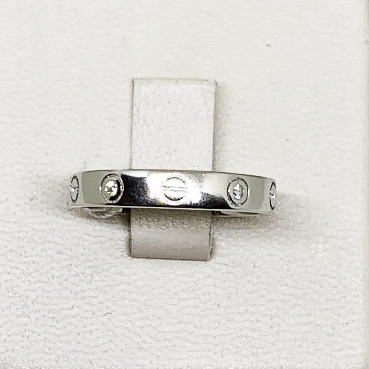 Кольцо серебряное Картье с кубическим цирконием р. 16,5 2,34 г (1713784693)