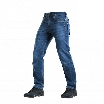 Джинсы синтетические M-Tac Tactical Gen.I Cordura Regular Fit р. 38/32 с карманом для магазина АК/М Синий