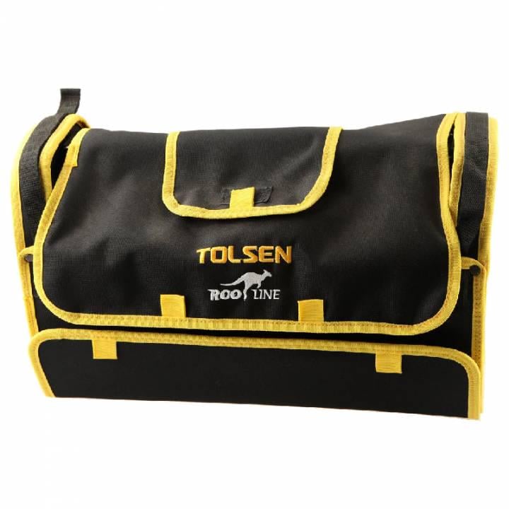 Сумка для инструментов Tolsen усиленная конструкция/плечевой ремень 44х26х23 см Черный/Желтый (80102) Сумка для инструментов Tolsen усиленная конструкция/плечевой ремень 44х26х23 см Черный/Желтый (80102)