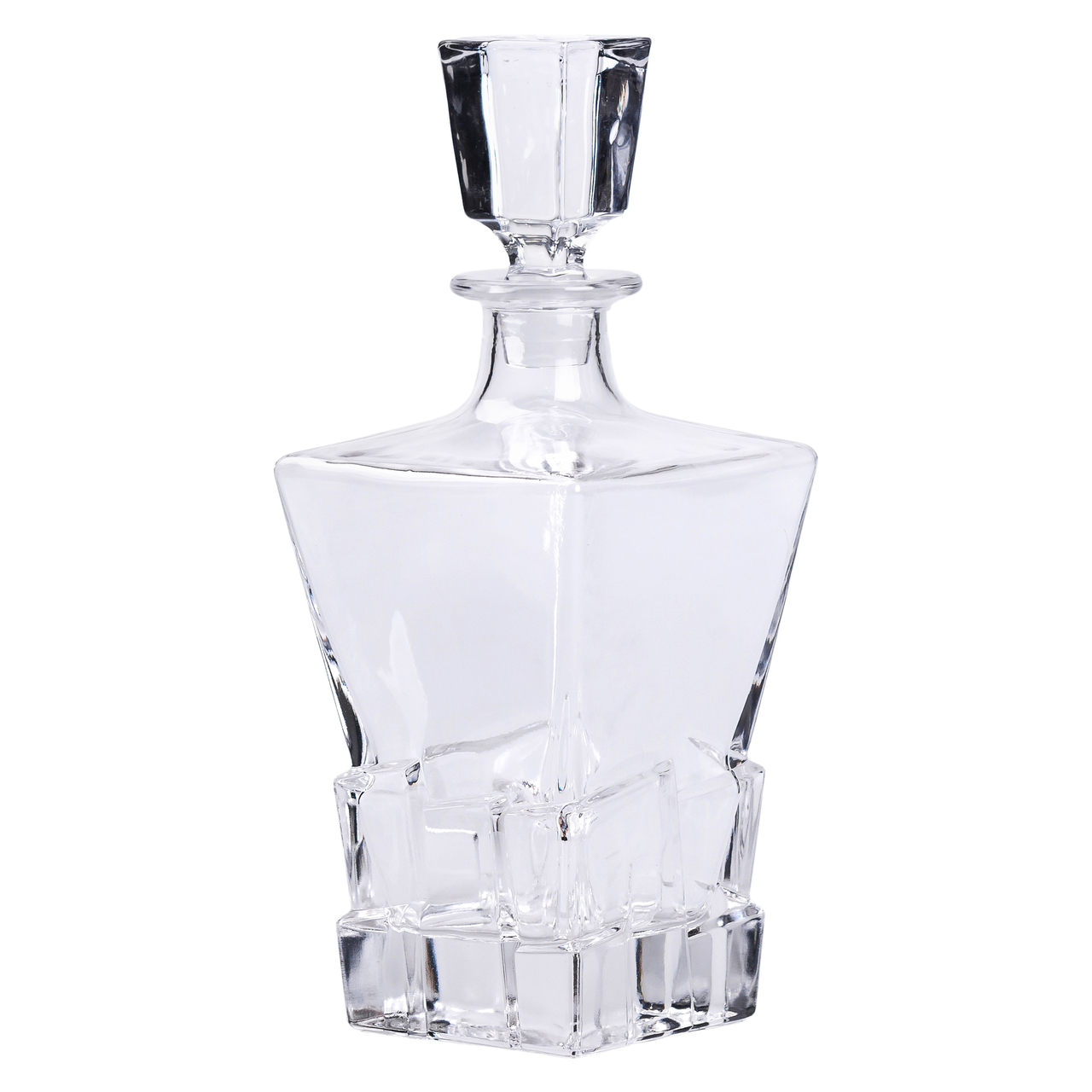 Декантер для виски стеклянный с пробкой HP-19-32 1 л 11х11х28 см (A-034195) - фото 3