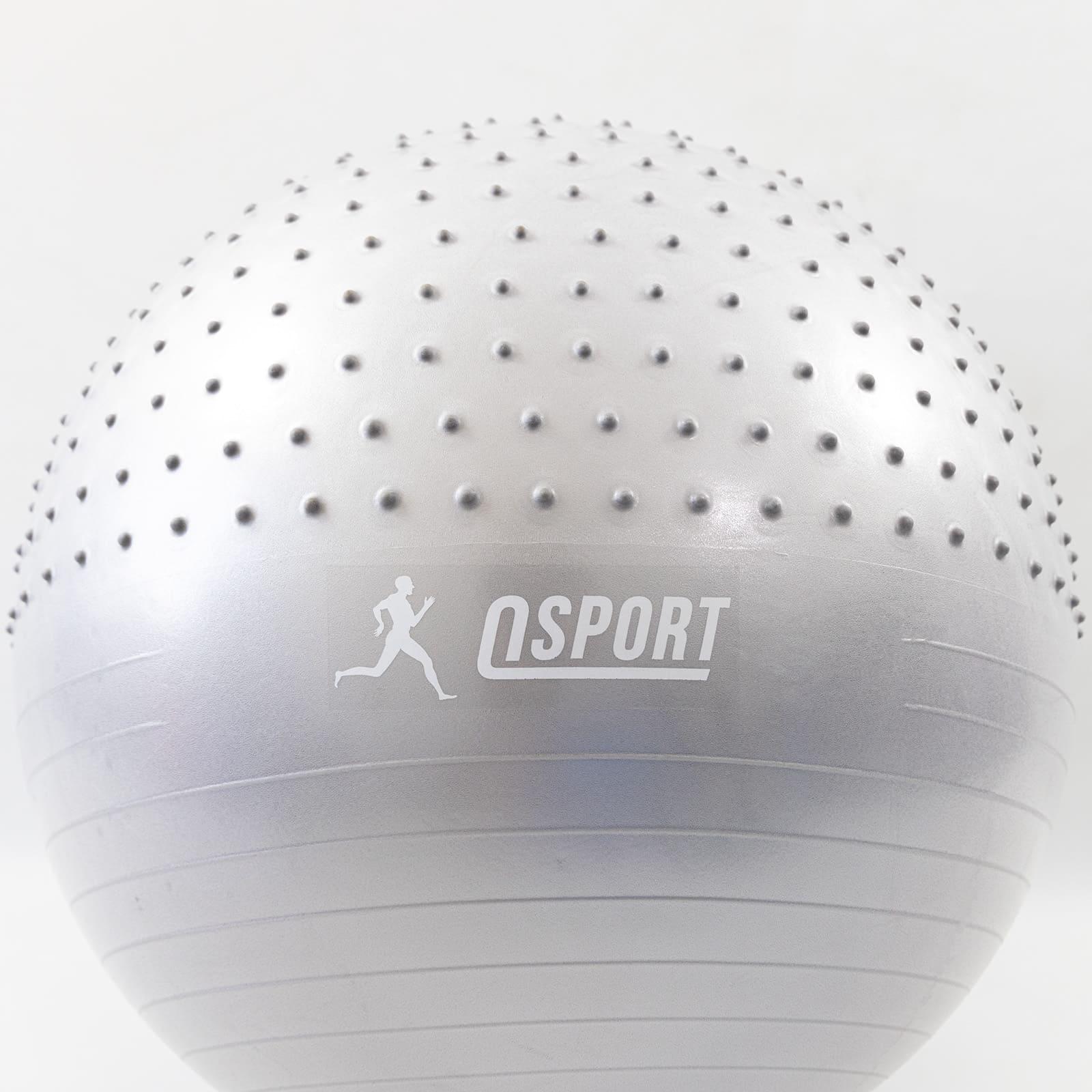 Мяч для фитнеса OSPORT гимнастический полумассажный 65 см Серый (MS 1652) - фото 4 Мяч для фитнеса OSPORT гимнастический полумассажный 65 см Серый (MS 1652) - фото 4